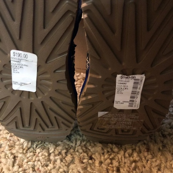 Blue Sparkly Uggs - Picture 3 of 5